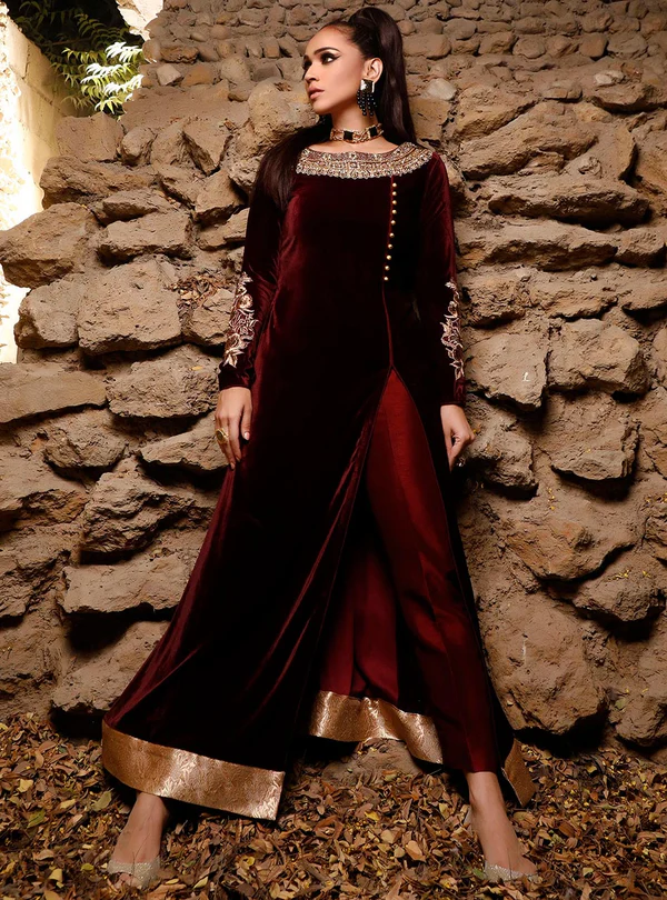 Alizarin Crimson Dupatta Customized Link